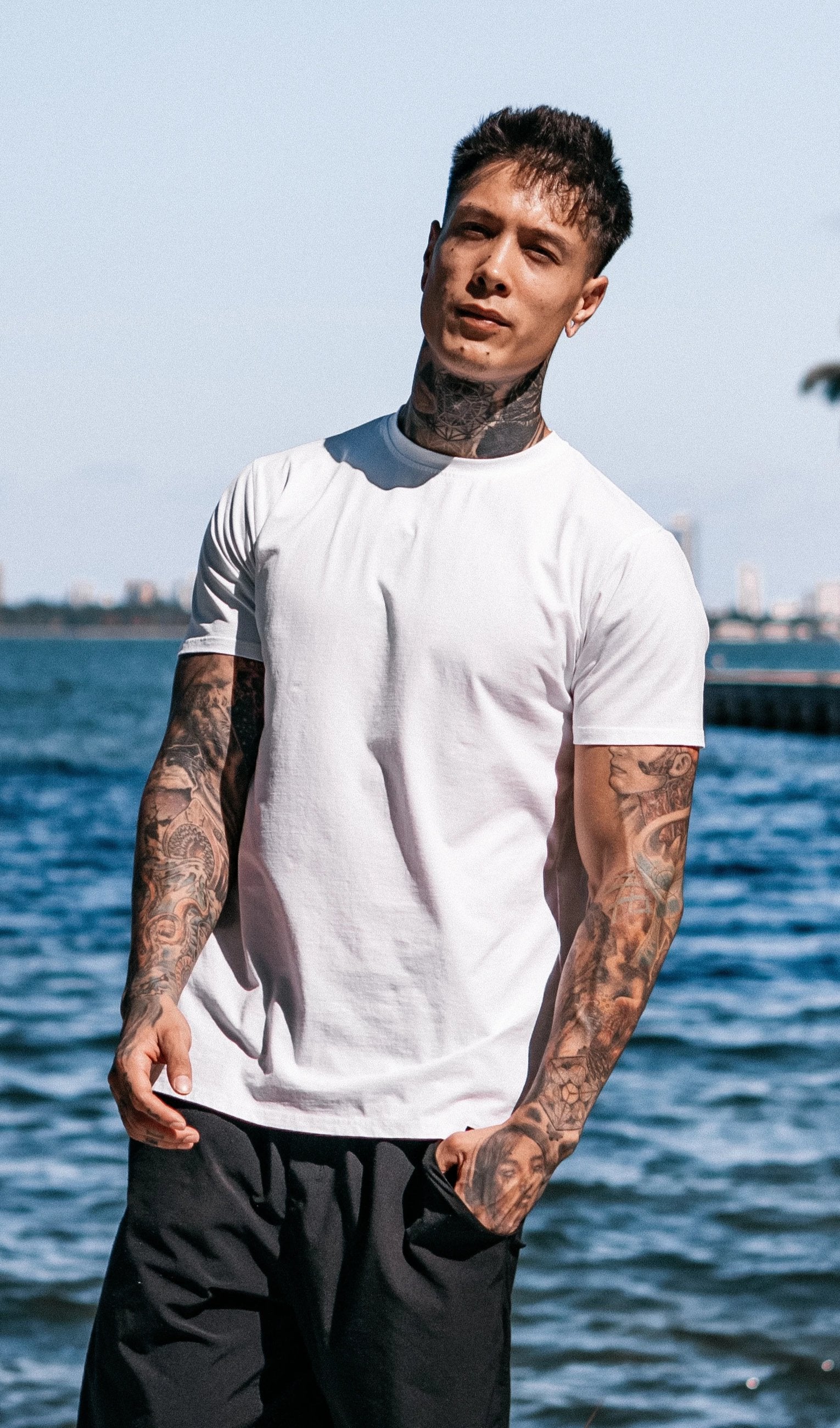 Thenx Premium Cotton White Tee - Image 2